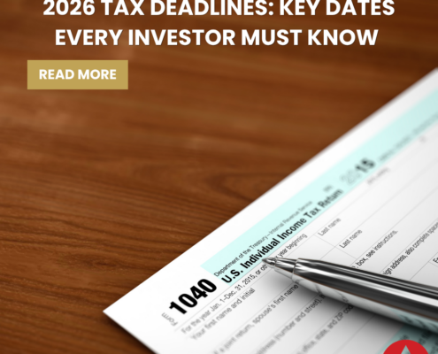 2026 tax deadlines; every date investors need to know